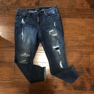 16 Lane Bryant Distressed Skinny Jean